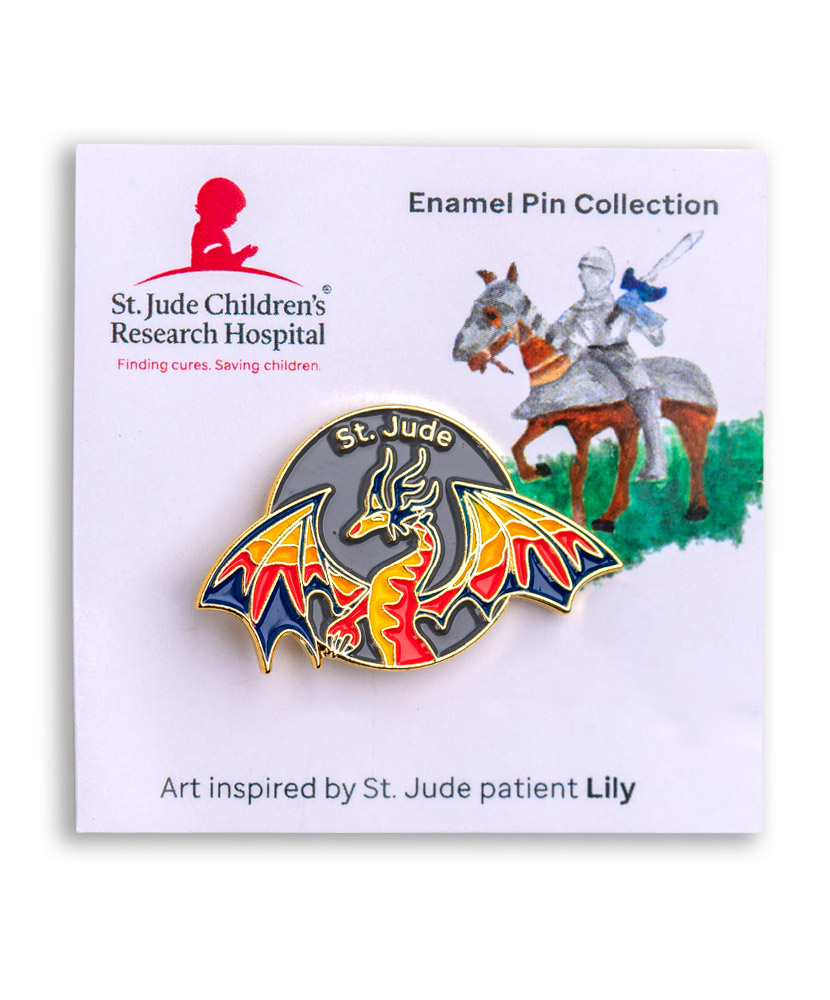 Patient Art Dragon Enamel Pin - Lily